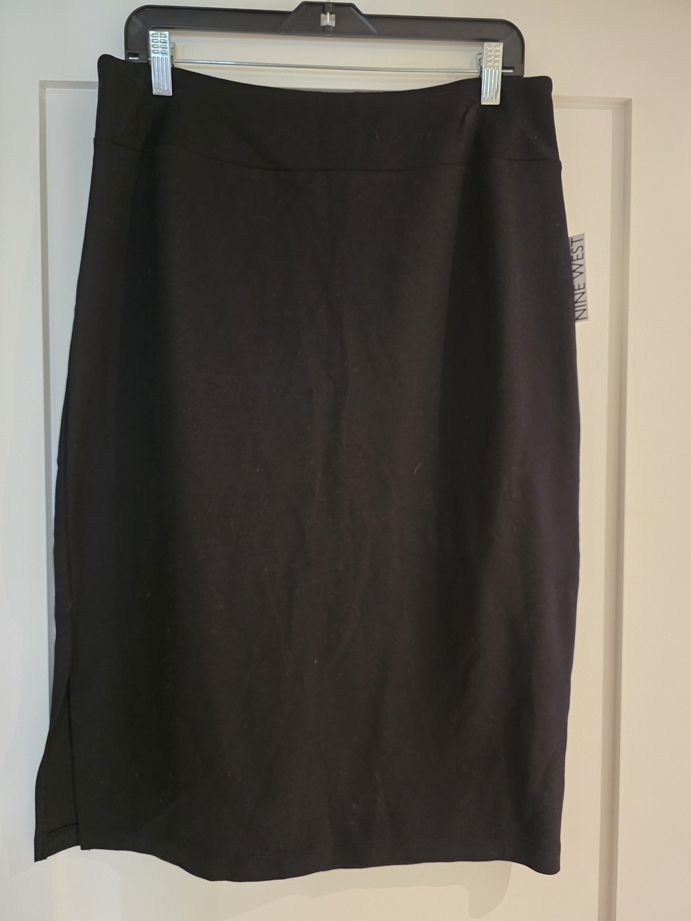 Nine West Black Skirt With subtle Slit